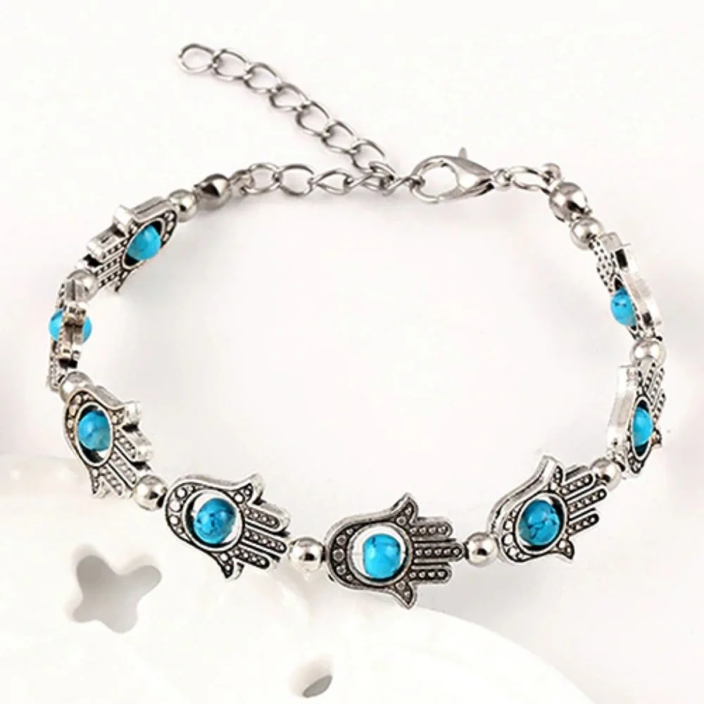 Boho Hamsa Hand Eye Protection Bracelet Anklet‎
